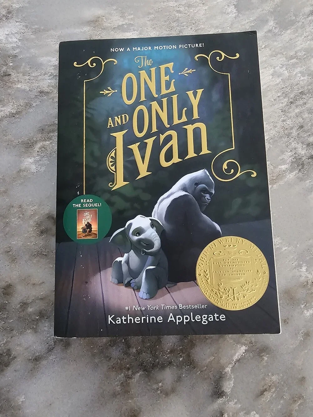 The One and Only Ivan by Katherine Applegate Paperback Newbery Medal Winner